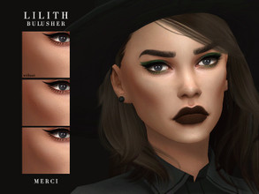 Sims 4 — Lilith Blusher by -Merci- — Blusher in 6 swatches. HQ Mod compatible. For female, teen-elder. Have Fun!