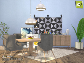 Sims 4 — Waquoit Dining Room by ArtVitalex — - Waquoit Dining Room - ArtVitalex@TSR, Sep 2019 - All objects three has a