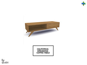 Sims 4 — California Dreaming Coffee Table by Chicklet — Part of the California Dreaming Living Room Includes: Coffee