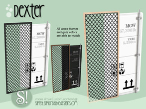 Sims 4 — Dexter decor gate by SIMcredible! — by SIMcredibledesigns.com available at TSR 4 colors in 8 variations