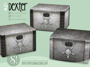 Sims 4 — Dexter safe chest storage by SIMcredible! — by SIMcredibledesigns.com available at TSR 2 colors variations