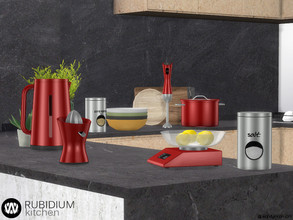 Sims 4 — Rubidium Kitchen Decorations by wondymoon — Modern kitchen decorations and decor appliances; Rubidium Kitchen