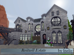 Sims 4 — Reitzell Estate by Ineliz — Reitzell Estate is one of the old properties done in western european style. This