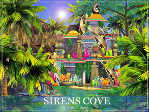Sims 4 — Sirens Cove by Xandralynn — Sirens Cove is a large residential lot, suitable for a mermaid or a mermaid couple.