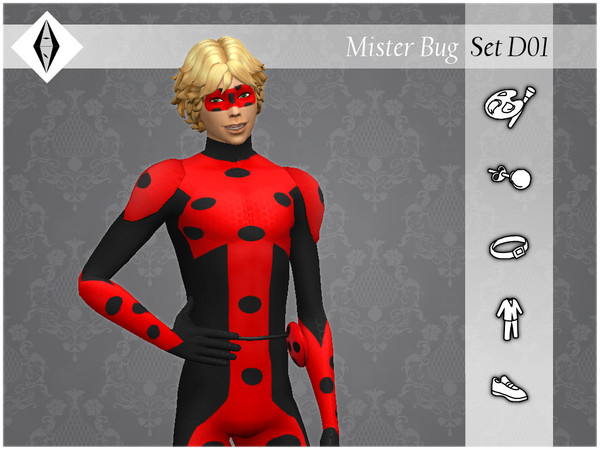 Sims 4 — Mister Bug - SetD01 by AleNikSimmer — THIS IS THE FULL SET. -TOU-: DON'T reupload my items as yours. DON'T