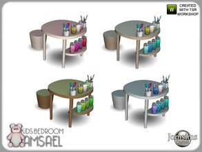 Sims 4 — Amsael kids bedroom activity table by jomsims — Amsael kids bedroom activity table