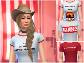 Sims 4 — Red Dead Redemption t-shirts collection by simscherri — Im so excited that I finally made this collection of Red