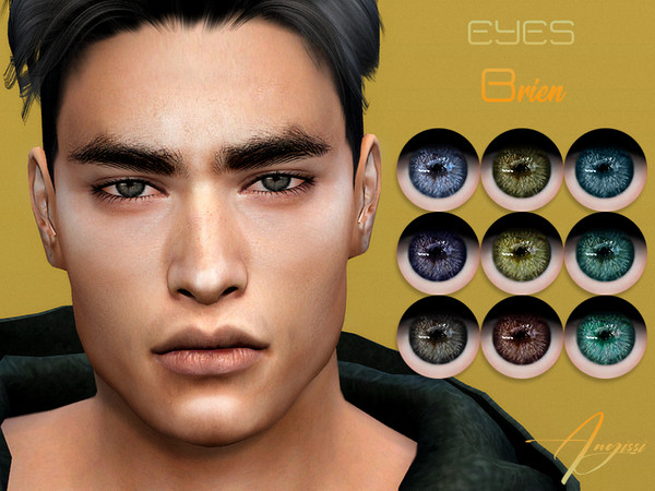 Sims 4 — EYES-Brien by ANGISSI — *Facepaint category *9 colors *HQ compatible *All ages/male/female *Custom thumbnail