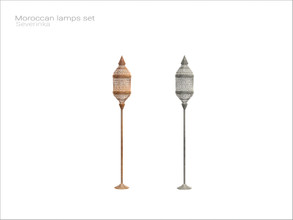 Sims 4 — Moroccan - floor lamp v02 by Severinka_ — Moroccan floor lamp v02 From the set 'Moroccan lams set' Build / Buy
