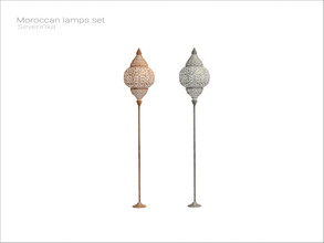 Sims 4 — Moroccan - floor lamp v03 by Severinka_ — Moroccan floor lamp v03 From the set 'Moroccan lams set' Build / Buy