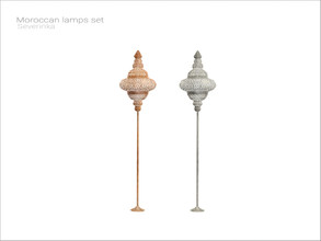 Sims 4 — Moroccan - floor lamp v01 by Severinka_ — Moroccan floor lamp v01 From the set 'Moroccan lams set' Build / Buy