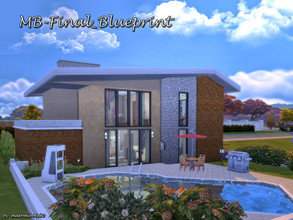 Sims 4 — MB-Final_Blueprint           by matomibotaki — Modern family house for your Sims 4 with lot of space and stylish