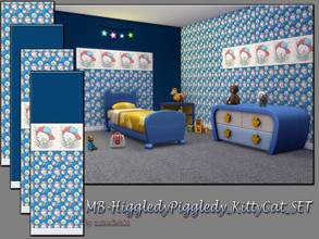 Sims 4 — MB-HiggledyPiggledy_KittyCat_SET by matomibotaki — MB-HiggledyPiggledy_KittyCat_SET, 4 matching wallpapers some