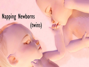 Sims 3 — Napping Newborns (Twins) poses by zappyp2 — This is a continuation of my previous pose packs for sims babies