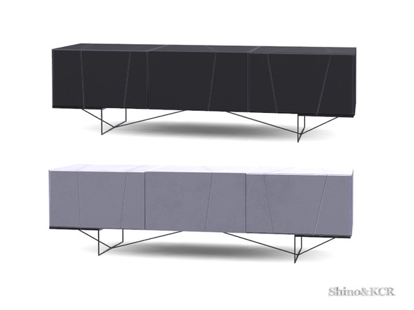 Sims 4 — Living Rose - TV Table by ShinoKCR — Furniture Set inspired by Ligne Rose in Coffee Tables or TV