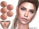 Sims 4 — Blush N11 by Seleng — Blush for female Teen to Elder 5 colours Custom Thumbnail Picture was taken with HQ mod