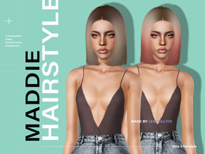 Sims 3 — LeahLillith Maddie Hair by Leah_Lillith — Maddie Hair All LODs Smooth bones Custom CAS thumbnail hope you will