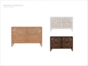 Sims 4 — [Moroccan bedroom] - dresser by Severinka_ — Carved dresser with mirror inserts From the set 'Moroccan bedroom'