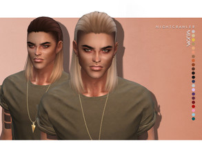 Sims 4 — Nightcrawler-Meliorn by Nightcrawler_Sims — NEW HAIR MESH T/E Smooth bone assignment All lods 22colors + 5 ombre