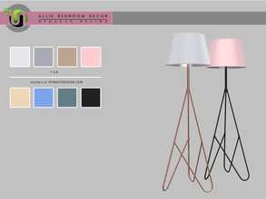 Sims 4 — Allie Floor Lamp by NynaeveDesign — Allie Bedroom - Floor Lamp Located in: Lighting - Floor Lamps Price: 157