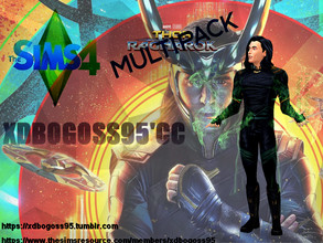Sims 4 — Thor Ragnarok Loki Multipack costume & boots by xdbogoss95 — Thor Ragnarok Loki Multipack costume &