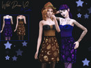 Sims 4 — Witch Dress V2 by Reevaly — 25 Swatches. Teen to Elder. For Female. Base Game.