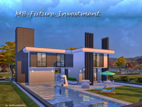 Sims 4 — MB-Future_Investment by matomibotaki — Modern family home with lot of space and chic ambience. Details: Stylish