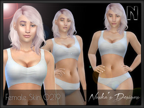 Sims 4 — Female skin 0219 by Nuskas_Designs — Female skin only. Caucasian skin tone. 