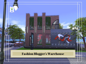 Sims 4 — Fashion Blogger's Warehouse by auvastern — Abandoned warehouse has been rebuild to be a home for a photographer