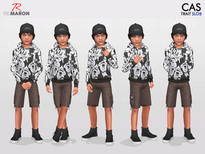 Sims 4 — Pose for Kids - CAS Pose - Set 4 by remaron — JUST FOR KIDS (CHILD) - ONLY FOR CAS CAS Pose - SLOB TRAIT The