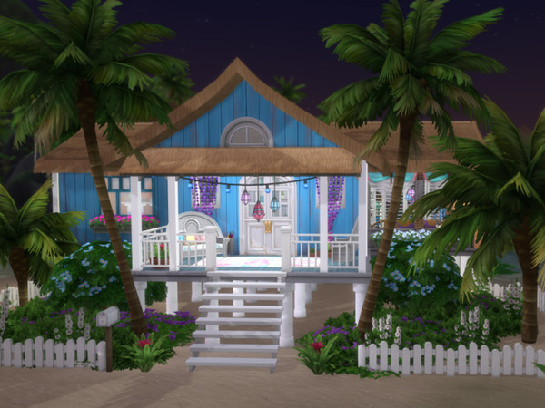 Sims 4 — Mermaid Cove - No CC by MrsJulie — Cosy home for single sim
