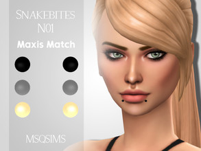 Sims 4 — SnakeBites N01 by MSQSIMS — - New Mesh - 3 Colors - Teen - Elder - Female / Male - Base Game - Maxis Match -