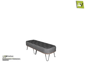 Sims 4 — Escondido Bench by ArtVitalex — - Escondido Bench - ArtVitalex@TSR, Oct 2019