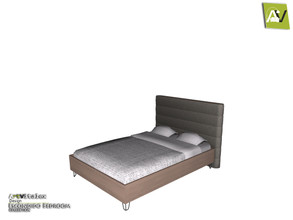 Sims 4 — Escondido Bed by ArtVitalex — - Escondido Bed - ArtVitalex@TSR, Oct 2019