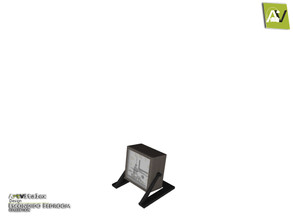Sims 4 — Escondido Desk Clock by ArtVitalex — - Escondido Desk Clock - ArtVitalex@TSR, Oct 2019