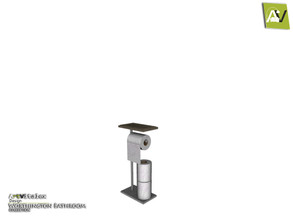Sims 3 — Worthington Free Standing Toilet Roll Holder by ArtVitalex — - Worthington Free Standing Toilet Roll Holder -