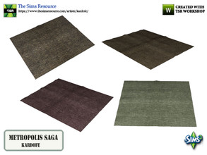 Sims 3 — kardofe_Metropolis Saga_Rug by kardofe — Greyish woollen carpet, in four different options