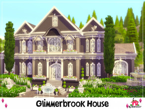 Sims 4 — Glimmerbrook House - Nocc by sharon337 — Glimmerbrook House is built on a 40 x 30 lot. Value $317,132 It has: 5