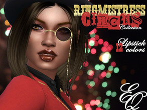 Sims 4 — Ringmistress Lipstick by EvilQuinzel — - Lipstick category; - Female and male; - Teen + ; - Humans, aliens,