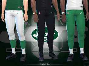 Sims 4 — New York Jets uniform pants (fitness needed) by RJG811 — New York Jets uniform pants Requires Fitness Stuff Pack