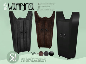 Sims 4 — Wampyrica armoire by SIMcredible! — Halloween 2019 by SIMcredibledesigns.com available at TSR 3 colors