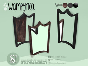 Sims 4 — Wampyrica mirror by SIMcredible! — Halloween 2019 by SIMcredibledesigns.com available at TSR 4 colors variations