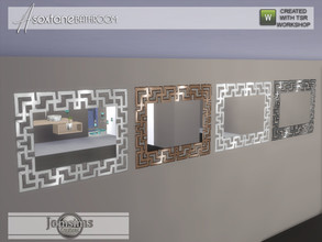 Sims 4 — Asoxtane bathroom wall mirror by jomsims — Asoxtane bathroom wall mirror