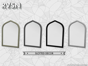Sims 4 — Hey Boo-tiful Slanted Mirror by RAVASHEEN — When your simmies look into this spooky mirror they will feel