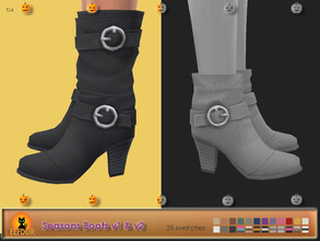 Sims 4 — Seasons Boots Long by Elfdor — - 25 swatches - new mesh all LODs - everyday, formal, party - teen to elder -