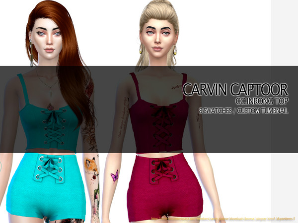 Sims 4 — CC.inrong bottom by carvin_captoor — Created for sims4 Original Mesh All Lod 8 Swatches Don't Recolor And Claim