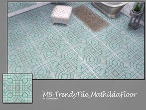 Sims 4 — MB-TrendyTile_MathildaFloor by matomibotaki — MB-TrendyTile_MathildaFloor, elegant tile floor with geometric