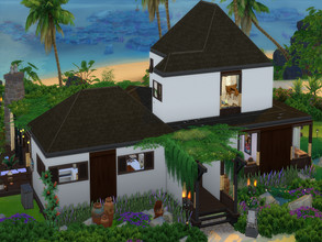 Sims 4 — Sulani Dream House by GenkaiHaretsu — The Sulani Dream House with three bedrooms, two bathrooms, a beautiful
