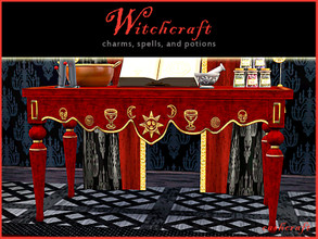 Sims 3 — Witchcraft Magical Table by Cashcraft — It's a witchcraft table, a custom and unique handmade piece for your