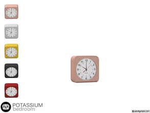 Sims 4 — Potassium Clock by wondymoon — - Potassium Bedroom - Clock - Wondymoon|TSR - Creations'2019